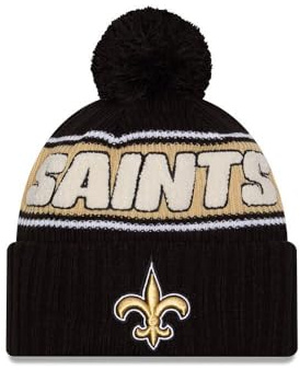 New Era Sideline 2024 Beanie American Football Bommel Pompon Winter Mütze Teamlogo NFL