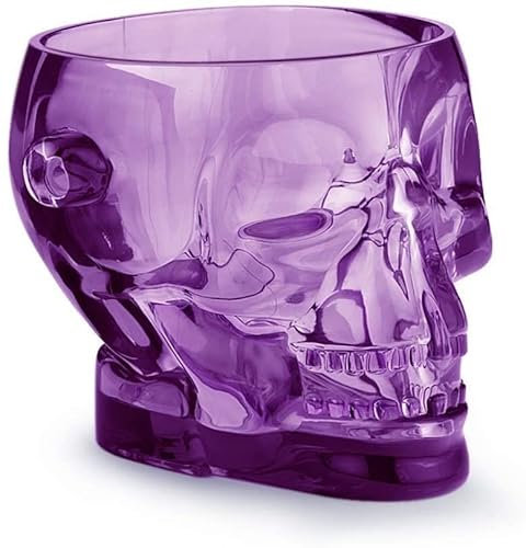 VAESAZDSZ High Face Value Ice Bucket,Clear Ice Bucket,Acrylic Wine Bucket Cooler,Portable Crystal Champagne Bucket Ice Wine Chiller/Purple/13 * 13 * 15Cm