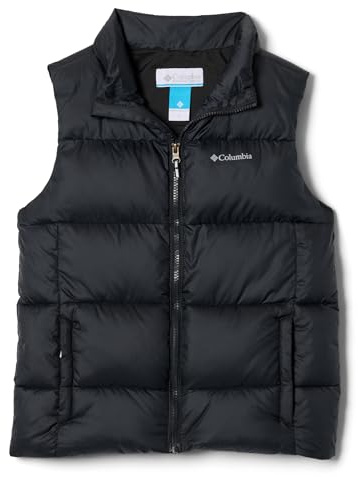 Columbia Unisex Kinder Puffect Vest Pufferweste, Bodywarmer, Schwarz, 164 EU