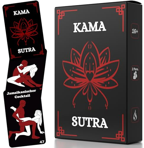 Das abwechslungsreiche Sex Kartenspiel für Paare ab 18, Kamasutra Karten für Paare Sex-Kartenspiel, Sex Spiele für Paare, Erotikspiele für intime Momente, Geschenk für ihn & sie oder zum Valentinstag!