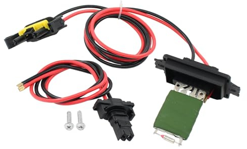 Widerstand Heizungsgebläse Gebläseregler Vorwiderstand Heizung Gebläsemotor Lüfterwiderstand mit Kabelbaum Heizgebläse Reparatur Stecker Kabelstrang für Clio 3 Grand Modus Clio III