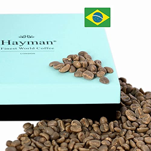 Hayman, 100% Brazil Fazenda Sao Paulo, Green Coffee Beans, 680g | Unroasted Brazilian Beans to Roast with Coffee Roaster Machine