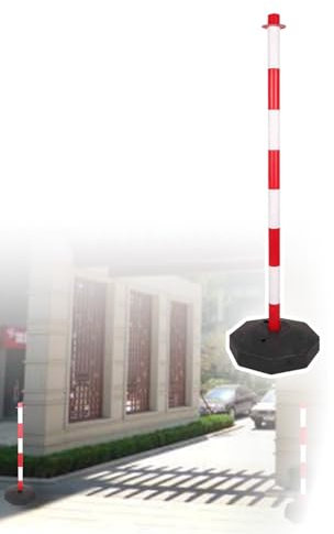 RKJDMSWJ Paletti di Sicurezza Paletti di parcheggio Barriera Stradale in Acciaio, (Coni di Sicurezza, (Paletto con Base riempibile, Portatile, Stabile, delimitatore del Traffico Staccabile,