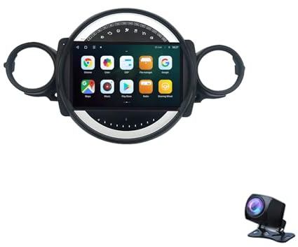 Genérico Android 9 Inch Touchscreen Car Radio Stereo for BMW Mini Cooper R56 R60 R51 2006-2014 with Carplay Android Auto GPS Navigation with BT WiFi USB Mirror Link FM Auto Parts(1+32G)