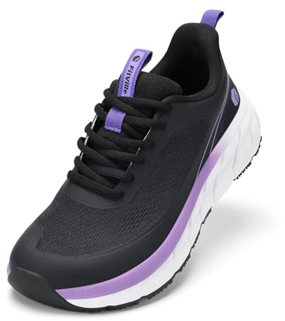 FitVille Wide Walking Shoes Women Comfortable Non Slip Wide Running Shoes for Women for Swollen Feet Lightweight with Ultra Cushioning Sneakers