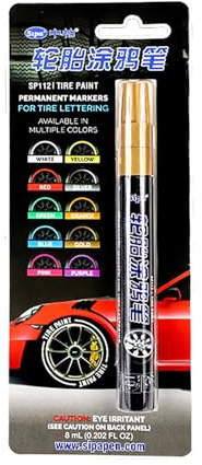 Pen De Peinture De Pneu - Stylo Marqueur De Pneus | Marqueur De Lettrage De Peinture Automatique PEEN | Un Coup De Pouce À Séchage Rapide Pour Des Projets De Bricolage Sur Les Pneus, Les Cartes, C