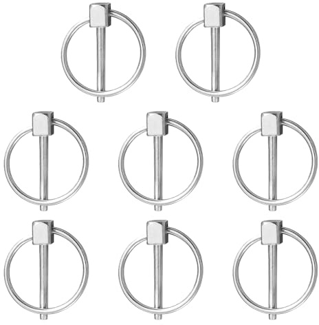 8 Stück 3mm Sicherheitsnadel Aus Edelstahl 304 Splinte Federstecker Spezialsplinte Klappsplinte Sortiment Sicherungssplint Sicherungsstift Klappstecker