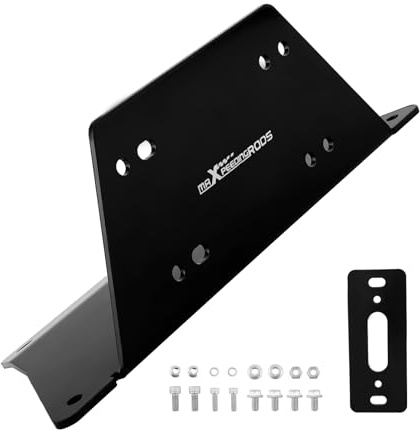maXpeedingrods Winch Mount Bracket Plate Compatible with Polaris Ranger 1000 900 570 XP Crew 2013-UP, for 2022-UP Polaris Ranger XP Kinetic