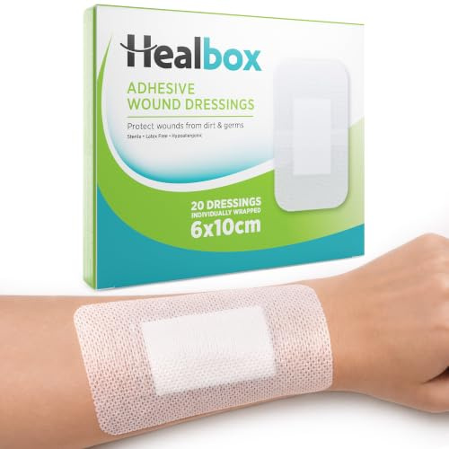 Healbox Steriler Wundverband 6 cm x 10 cm – Packung mit 20 Stück