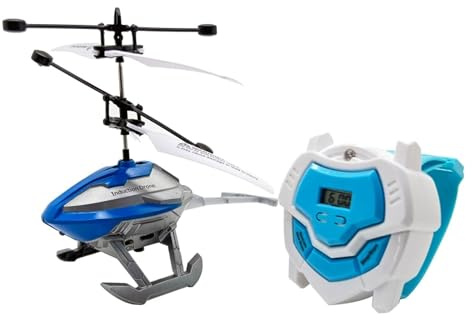 rightclick Watch Controlled Helicopter for Kids – 2-in-1 Toy with Wrist Remote, One Button Take Off & Land, Gyro Stabilized, Easy to Fly, Durable Metal Frame Gift