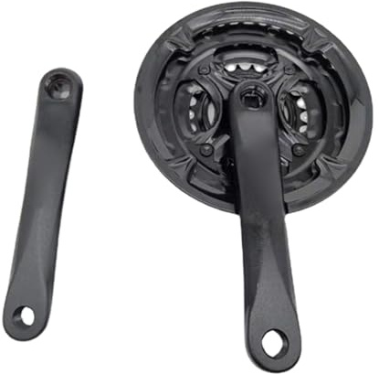 OAJABBGE Dreifaches Kettenblatt 24/34/42 Zähne 170 Mm Mountainbike Kurbelgarnitur Aluminiummischung Gleichmäßiges 8-Gang Getriebe Leistungsstarke Fahrradkurbelgarnitur Aus Aluminium Und Stahl
