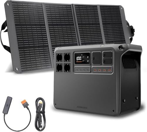 DJI Power 2000 stazione di alimentazione portatile, batteria LFP da 2048 Wh, uscita stabile da 3000 W, ricarica da 0% a 80% in 45 minuti, generatore elettrico per casa, campeggio e camper