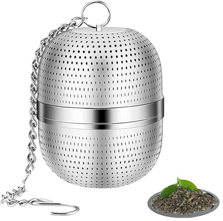 Stainless Steel Tea Strainer and Tea Infuser, Fine Mesh Tea Infuser for Loose Tea, Reusable Tea Strainers for Tea Leaves