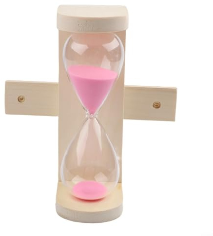 Sauna-Timer aus Holz, 15 Minuten, Sanduhr, hitzebeständig, Naturholzkonstruktion, kompaktes Design für Zuhause, Spa und Dampfbad, für Sitzungen