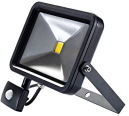 Draper 66038 Slimline Wallmounted 30W Cob LED Floodlight with PIR Sensor