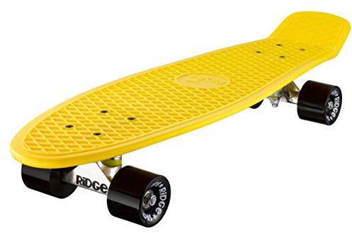 Ridge Retro 27 Skateboard complet Jaune/Noir 27'' x 7,5'' - 69 cm