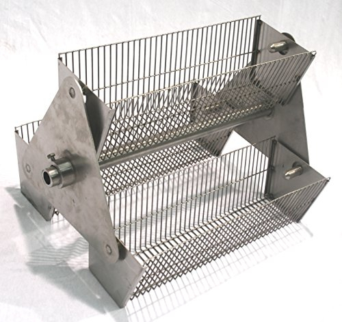 SunshineBBQs Stainless Steel Hog Roast BBQ Carousel Spit Baskets (To fit 25mm Skewer)