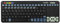 Thomson Funk-Tastatur für Philips Smart-TV mit 4in1 Universal-Fernbedienung (für TV/STB/Audio/PC, inkl. Touchpad-Maus, QWERTZ, beleuchtet, Multimedia-Tasten, lernfähig, Wireless, 2,4GHz) schwarz