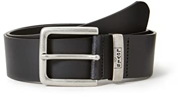 Levi's Herren NEW ALBERT Gürtel, Schwarz (Black), 85