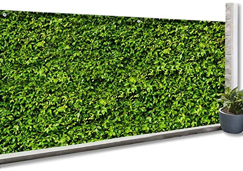 IDMarket - Rete ombreggiante 1 x10 m, Telo Rotolo per Recinzione Giardino 160 g/m², Stampa Fogliame