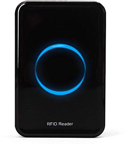 Lector RFID UHF de Escritorio de 915Mhz, Lector de Tarjetas de Interfaz USB Pantalla LED sin Contacto de Etiqueta electrónica Compatible con ISO180006C e ISO180006B