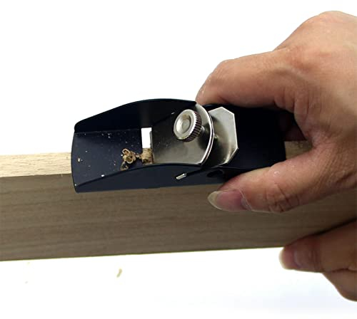 Mini-Handhobel,Verstellbarer Mini-Einhandhobel,Blockhobel klein Hand Trimming Hobel,Holzschneidehobel zum Trimmen von Projekten,DIY-Modellbau,Holzhobeln,Oberflächenglättung(size:3,35x1,18x1,38 Zoll)