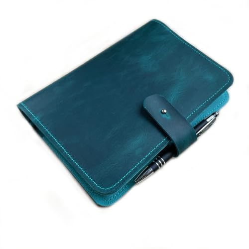 Leder Organizer A5 für Moleskine in Petrol MAREA | Leuchturm | Skzzenbuch | Notizbuch | Kalender | Handmade by Manufactica®