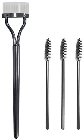 1 peigne à cils en acier et 3 petits peignes à cils, peigne à cils en métal, peigne à cils portable, peigne à sourcils, séparateur de cils, brosse à mascara, outils cosmétiques