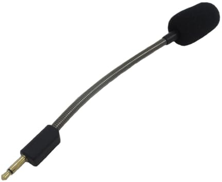 Yaowanguan Microfono rimpiazzo per Razer BlackShark V2 Pro/V2/V2 SE Cuffie,3.5mm Distaccabile BlackShark V2 Pro/V2/V2 SE microfono ad asta da gioco con schiuma (nero)