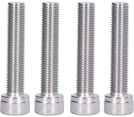 A2,70 Sechskantschraube, Innensechskantschraube, aus Edelstahl A2, Geeignet für Heimwerkerarbeiten, Sechskantschrauben aus Edelstahl 304, 8 Stück, Grobgewinde UNC (M10*50)