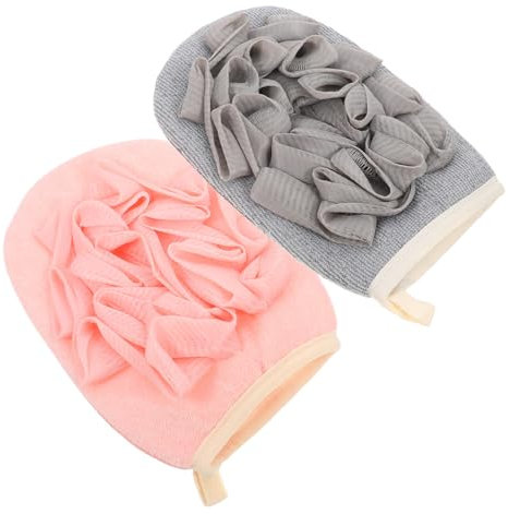 BELLIFFY 2stücke Pack Peeling-handschuhe Für Baden Körperpeeling Badehandschuhe Mit Schaum Für Dusche Badetücher Badezubehör Aus Hochwertigem Material Für Gründliche Hautreinigung