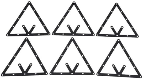 Laroal Set da 6 Triangoli da Biliardo Magic Rack PRO Perfetto per 8 Palle, 9 Palle e 10 Palle Rastrelliera da Biliardo precisa e Durevole per casa e Professionisti