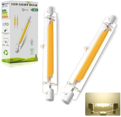 LVLIZHHO R7S LED 118mm, Warmweiß 3000K 2000LM, LED R7S 118mm 20W Ersatz für 200W Halogen Leuchtmittel, Kein Flackern, 360°Abstrahlwinkel für Innen Außenbeleuchtung, 2er Pack