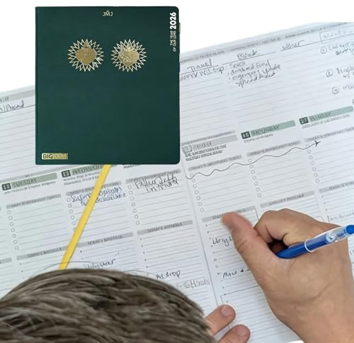 Planificateur annuel 2026, grande capacité, X1, carnet hebdomadaire à couverture rigide, organiseur de calendrier, planificateur, planification, travail, vacances