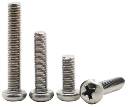 linghaih M1,2,4,6 M2,5 M3 M4 M5 M6 M8 DIN7985 GB818 304 Edelstahl Kreuzschlitz Flachrundkopfschraube Phillips TV-Schrauben(8mm,M1.4 50pcs)