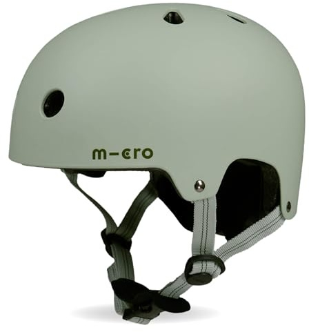 Micro Scooters | Bike/Scooter Deluxe Children's Helmet | Cycling Accessories | Adjustable Headwear | Boys & Girls | 46-50cm | Sage Green
