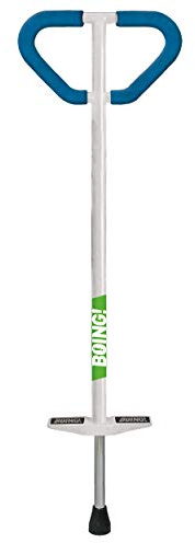 Geospace Medium Jumparoo Boing! 'PRO' Pogo Stick By Air Kicks For Kids 60 To 100 Lbs (27 to 46 Kg), Assorted Colors Black or White