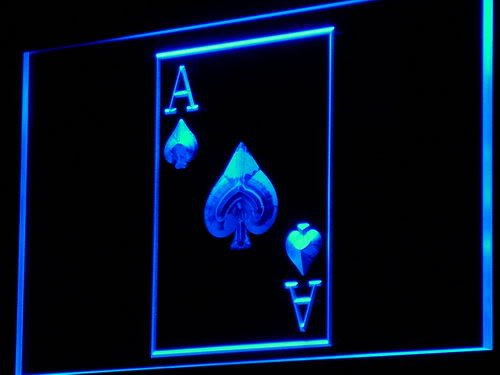 ADVPRO Ace Poker Casino Game LED Sign Neon Light Sign Display i846-b(c)