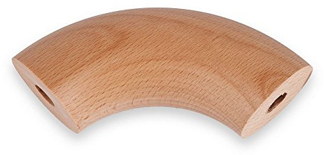 Handlaufbogen Holz Buche 90° für Handläufe mit Durchmesser 40mm