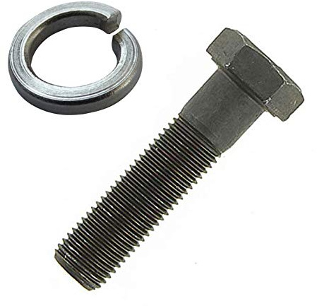VIS DE LAME TONDEUSE 9.5MM 3/8 24UNF AVEC RONDELLE FREIN POUR HONDA CASTELGARDEN AYP NOMA STIGA SNAPPER (64mm)