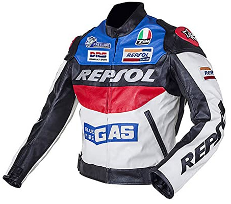 Motorcycle Jacket - Spring and Autumn Unisex Motorcycle Jacket - Waterproof and Falling Racing Suit - Rally Motorcycle Jersey (Blue,XL)