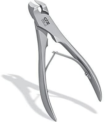 Diabetiker Soft Cut Kopfschneider mit Doppelfeder Nagelzange Fussnagelzange knipser für Dicke oder Eingewachsene Nägel aus rostfreiem Edelstahl (01-059-12A)
