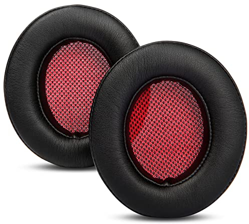 YunYiYi Ersatz-Ohrpolster kompatibel mit Teufel Real Blue NC/REAL Blue/Real Pure (2020) Stereo-Kopfhörer Zubehör Ersatzkissen (Red)