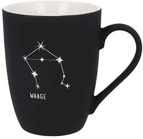 Spruchreif | Superficie morbida in silicone | Tazza con incisione su entrambi i lati costellazione | Regali zodiacali | Tazza da caffè con incisione costellata | Tazza con segno zodiacale | Tazza con