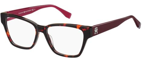 Tommy Hilfiger Brille TH 2000 Größe 53-15 mm Rot Havana