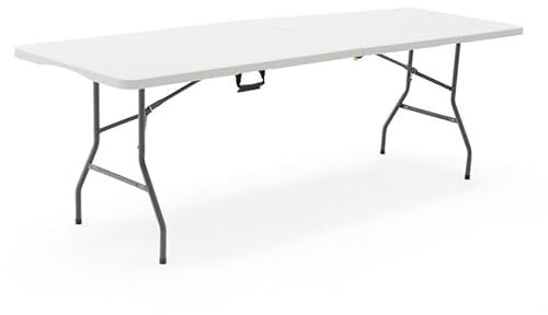 GARDIUN New Tavolo Koln Pieghevole, Bianco, 240