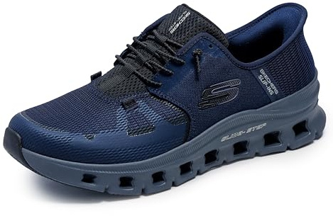 Skechers Men's Glide-Step Pro Hands Free Slip-in Sneaker,Navy/Charcoal,10.5