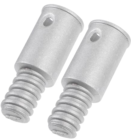 SOLUSTRE 2 Stück Metallgewinde Adapter Verlängerung für Besenstiel und Mop mit Gewindeende Langlebig und Stabil für Haus und Büro Verhindert Bruch und Verrutschen