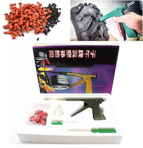 Glorivox Rapid Plug 2.0, Rapid Plug 2.0 Reifenreparatur, Rapidplug 2.0, das Rapidplug 2.0 Reifenstecker-Set, mit Pilzstecker für Reifenpannen und flache Reifen an Autos, Motorrädern, ATV, LKWs