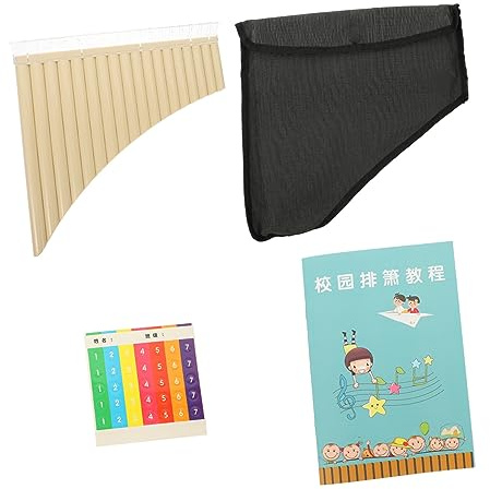BESTonZON Professionelle Panflöte Im C-tonart Pädagogische Panflöte Als Schulmusikinstrument Und Musikinstrument Geschenk Für Anfänger